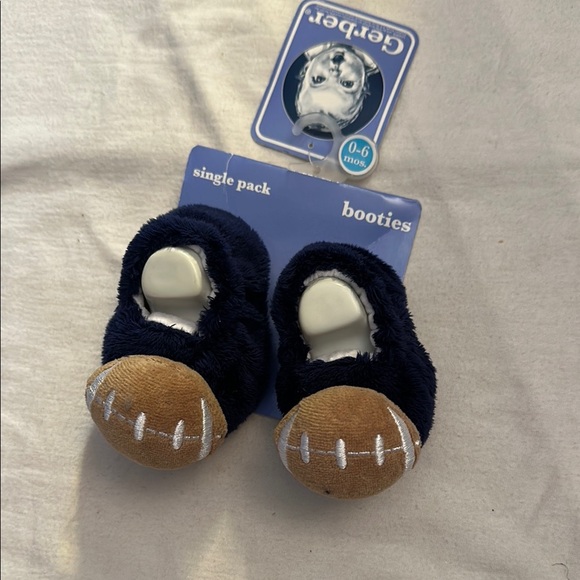 Gerber Other - Gerber Infant Booties - Blue and Brown